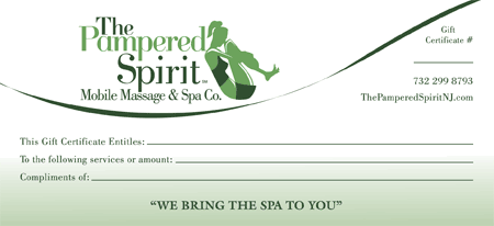 Give someone you love a spa party in NJ with a massage gift certificate