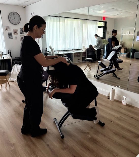 corporate wellness events and massage