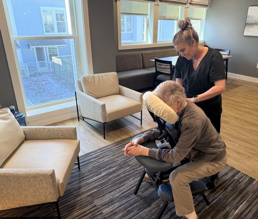 Workplace wellness and corporate chair massage