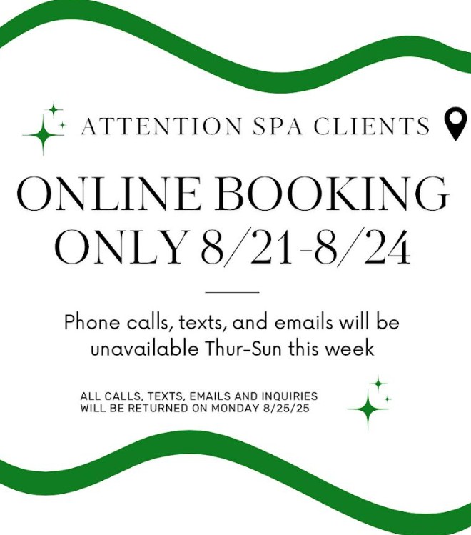 online appointment booking only point pleasant spa location