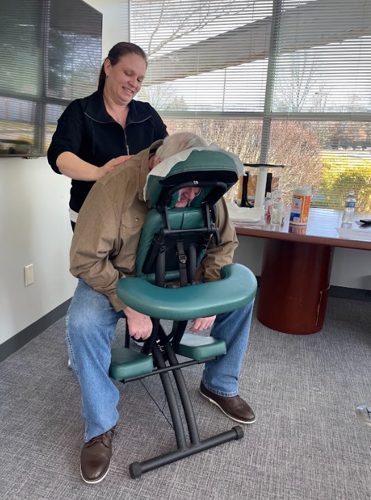 new jersey corporate event chair massage