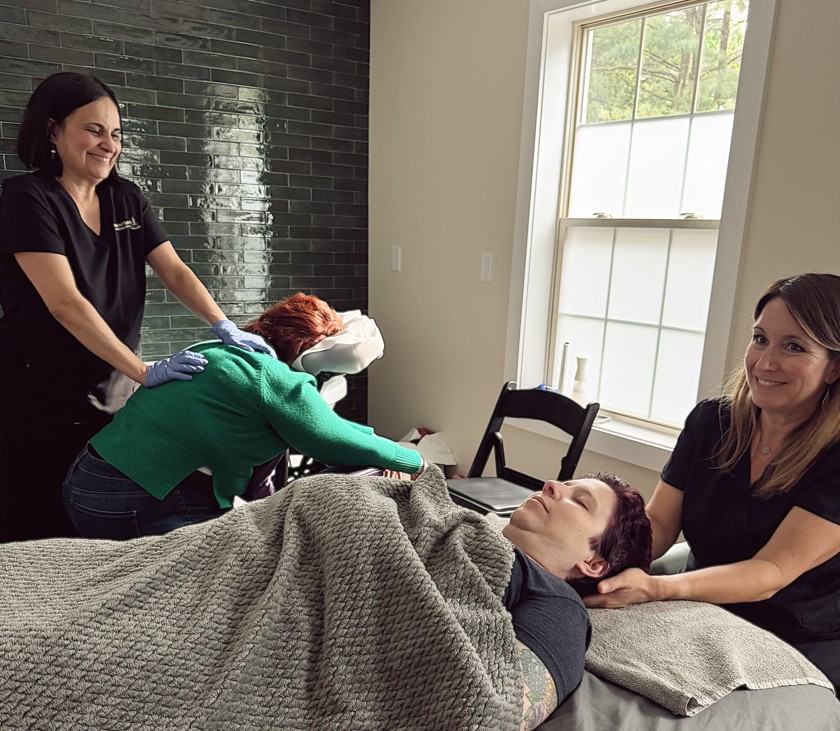 spa party set up for bride to be in Ocean County New Jersey