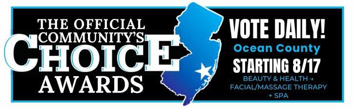 Vote for us as best facial/massage therapy and spa in Ocean County NJ in community choice awards